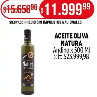 Makro natura aceite oliva andino oferta