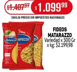 Makro Matarazzo fideos variedad oferta