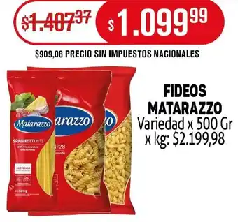 Makro Matarazzo fideos variedad oferta