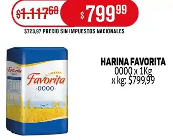Makro Favorita 0000 harina oferta