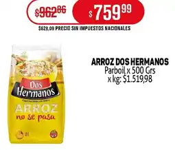 Makro Dos hermanos arroz parboil oferta