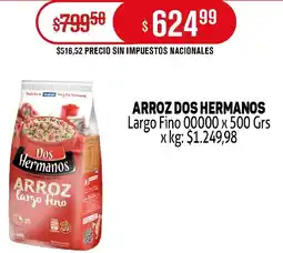 Makro Dos hermanos arroz largo fino 00000 oferta