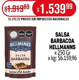 Makro Hellmann's salsa barbacoa oferta
