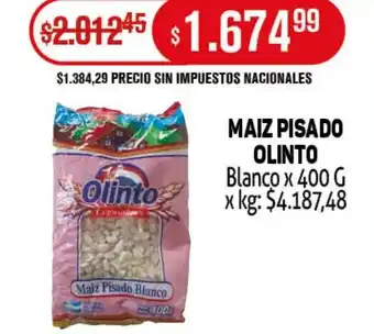 Makro Olinto Maiz Pisado oferta
