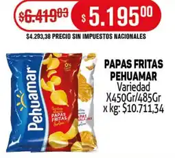 Makro Pehuamar papas fritas oferta