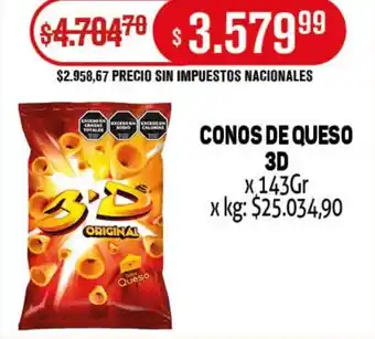 Makro 3D Conos de Queso oferta