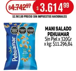 Makro Pehuamar Mani Salado oferta