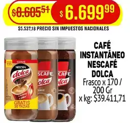 Makro Nescafé café instantáneo dolca oferta