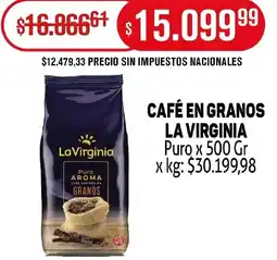 Makro La virginia café en granos puro oferta