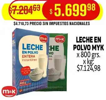 Makro M&K Leche en polvo oferta