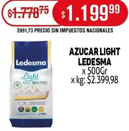 Makro Ledesma azucar light oferta
