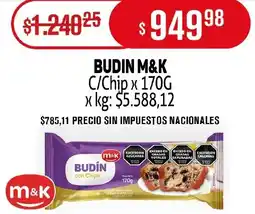 Makro M&K budin c/chip oferta