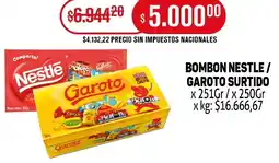 Makro Bombon nestle / garoto surtido oferta