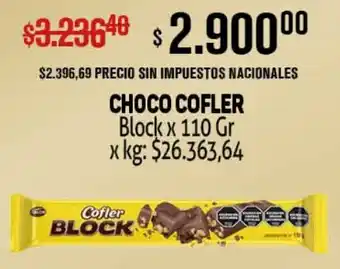 Makro Choco cofler block oferta
