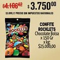 Makro Rocklets confite chocolate bolsa oferta
