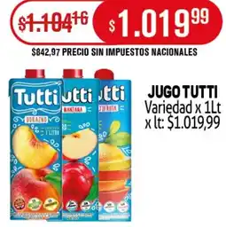 Makro Tutti jugo variedad oferta