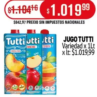 Makro Tutti jugo variedad oferta