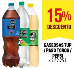 Makro 7up /paso toros / pepsi gaseosas oferta