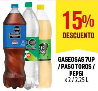 Makro 7up /paso toros / pepsi gaseosas oferta