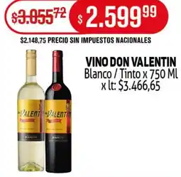 Makro Valentin vino don blanco/tinto oferta