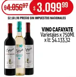 Makro Cafayate vino varietales oferta