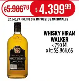 Makro Hiram walker whisky oferta