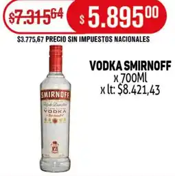 Makro Smirnoff vodka oferta