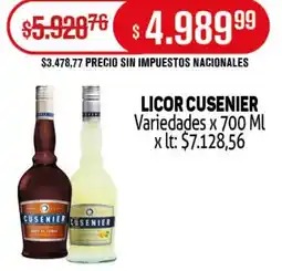 Makro Cusenier licor variedades oferta