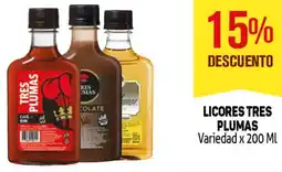 Makro Tres plumaslicores variedad oferta
