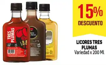 Makro Tres plumaslicores variedad oferta