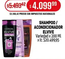 Makro Elvive shampoo / acondicionador variedad oferta