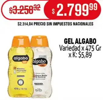 Makro Algabo gel variedad oferta