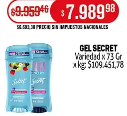 Makro Secret gel variedad oferta