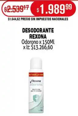 Makro Rexona desodorante odorono oferta