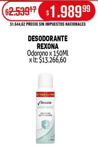 Makro Rexona desodorante odorono oferta