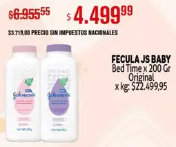 Makro JS baby fecula bed time oferta