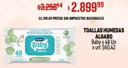 Makro Algabo toallas humedas baby oferta