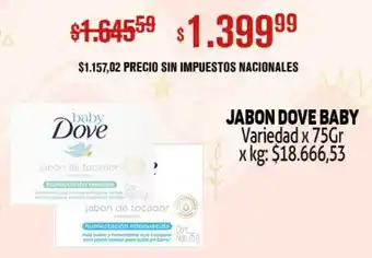 Makro Dove baby jabon variedad oferta