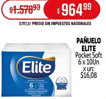 Makro Elite pañuelo pocket soft oferta