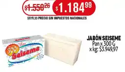 Makro Seiseme jabón pan oferta