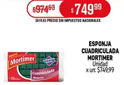 Makro Mortimer esponja cuadriculada unidad oferta