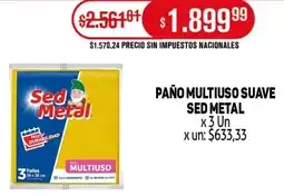 Makro Sed metal paño multiuso suave oferta
