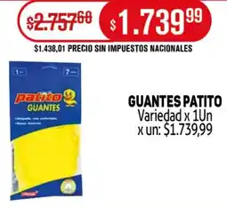 Makro Patito guantes variedad oferta