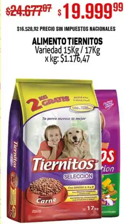 Makro Tiernitos alimento variedad oferta