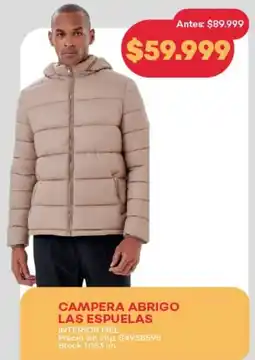 Supermercados Tadicor Las espuelas campera abrigo oferta