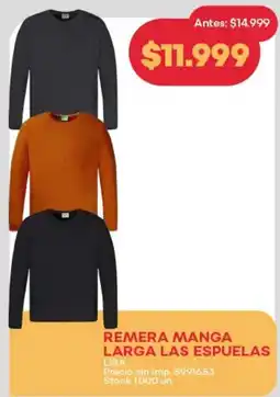 Supermercados Tadicor Las espuelas remera manga larga oferta