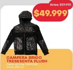 Supermercados Tadicor Campera brigo tresesenta plush oferta