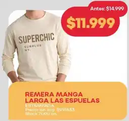 Supermercados Tadicor Las espuelas remera manga larga oferta
