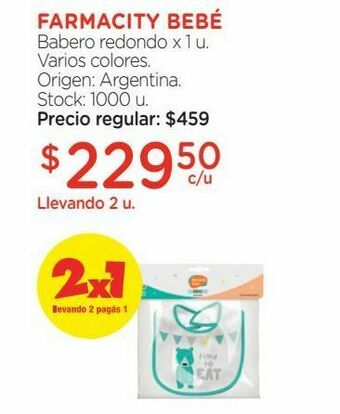 Farmacity Babero redondo farmacity bebé oferta