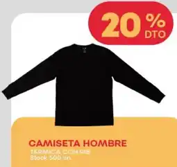 Supermercados Tadicor Camiseta hombre térmica con rib oferta
